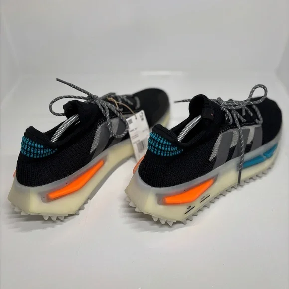 Adidas NMD S1 Sneakers Black Orange Teal Men’s US 11.5 IF3092 Lifestyle Shoes - Picture 8 of 16